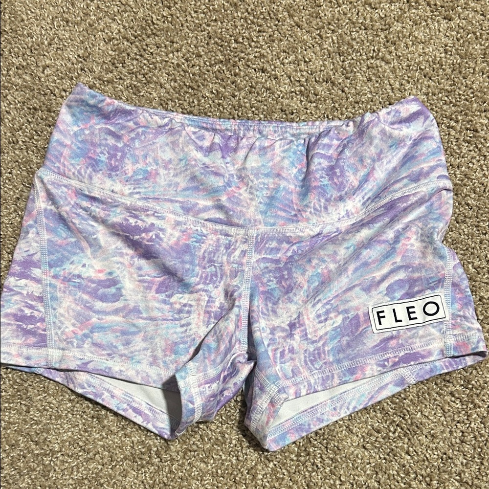 Fleo Women's Pastel Patterned Athletic Shorts